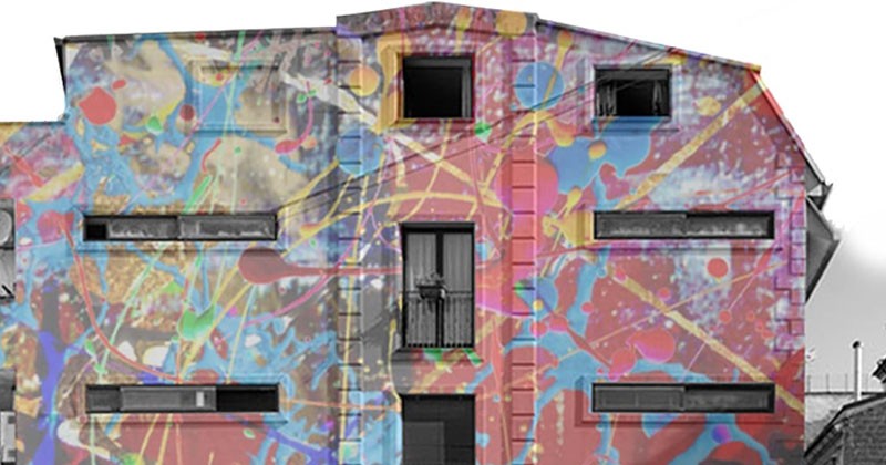 Una facciata a regola d'arte. Un'opera artistica per l'associazione il Pilastro di Santa Maria Capua Vetere