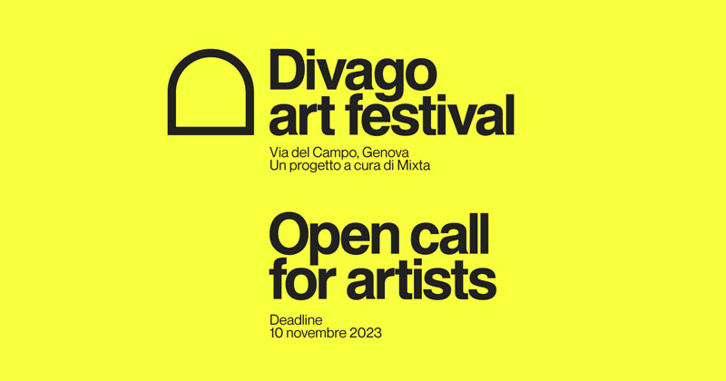 Divago 2024, arte urbana in via del Campo, a Genova