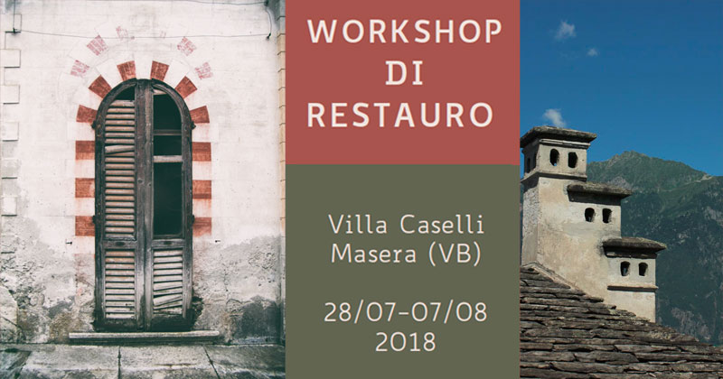 Villa Caselli di Masera: workshop di restauro della Portineria nord