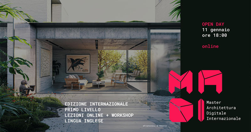 MADI Master in Architettura Digitale: nuova edizione internazionale di I livello