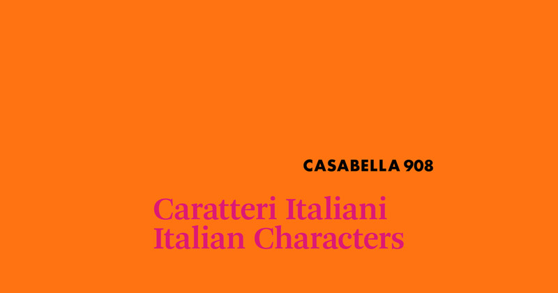 Caratteri italiani. 8 dirette zoom con alcuni dei protagonisti dell'architettura italiana