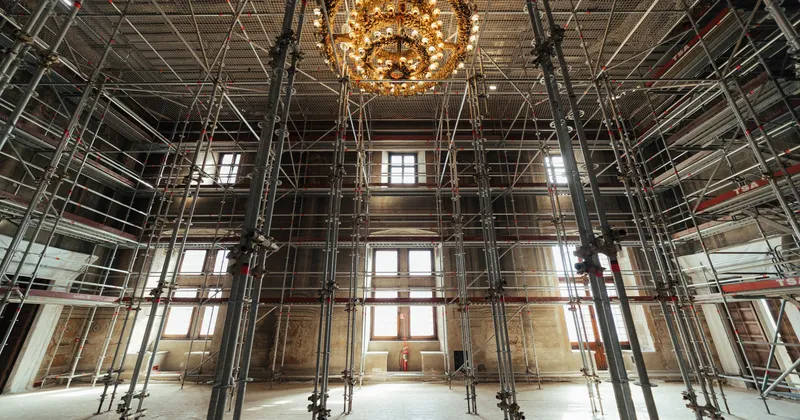 Cantiere aperto. Palazzo Venezia a Roma apre le porte durante gli interventi di restauro
