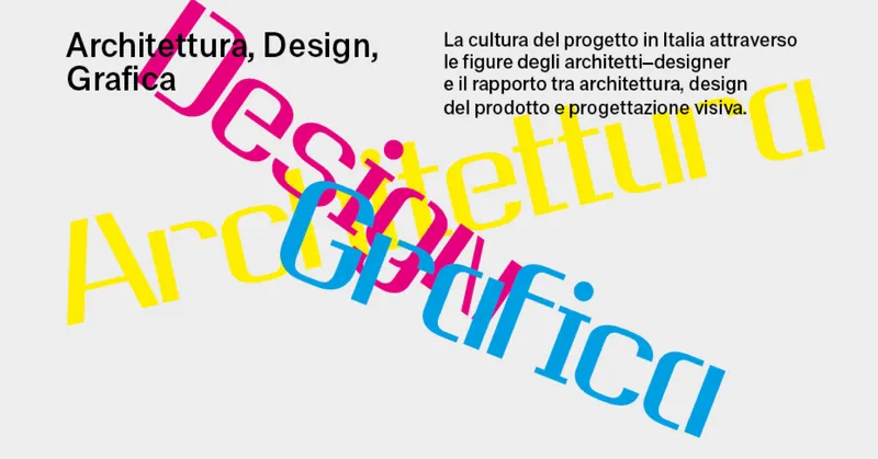 Architettura, Design, Grafica: gli architetti-designer e la cultura del progetto nel Novecento italiano