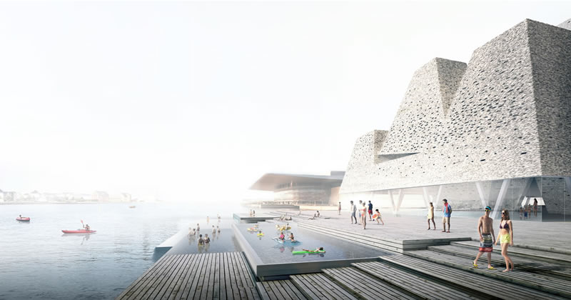 Waterfront Culture Center. Kengo Kuma consolida il forte legame tra Copenhagen e le esperienze dell'acqua