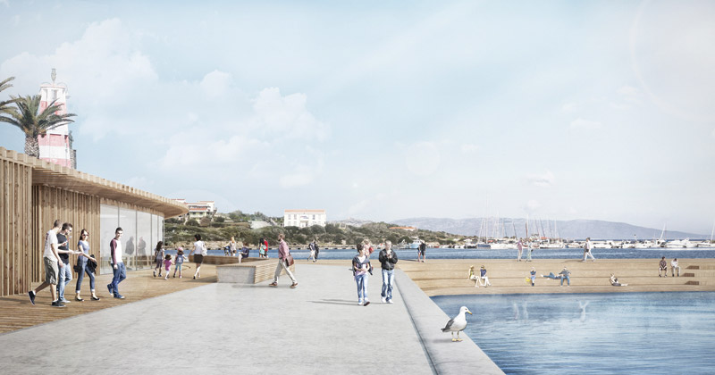 Stintino: il progetto di Spaziozero Atelier ridisegna il waterfront e il nuovo molo traghetti
