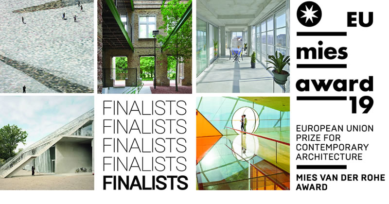 Mies van der Rohe Award 2019: annunciati i 5 finalisti, al via l'ultima fase del premio