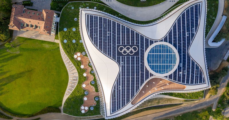 Economia circolare e sostenibilità per l'Olympic House a Losanna firmata dallo studio danese 3XN