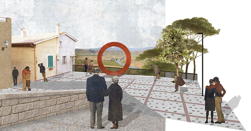 Riqualificazione del centro storico di Ponzano Romano. Vince WAR con una proposta che incoraggia gli spostamenti a piedi