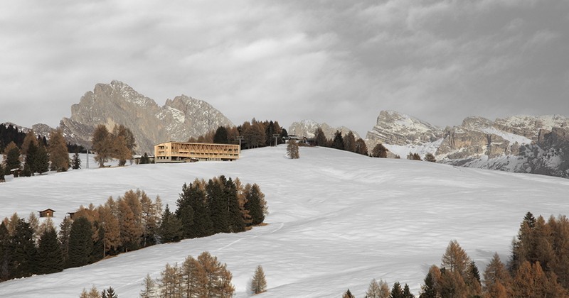 MoDusArchitects rivoluziona l'hotel sull'Alpe di Siusi