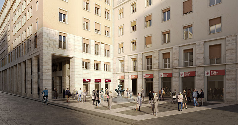 Livorno, le piazze in palladiana e travertino di Ipostudio e QuattroTerzi per il restauro urbano di via Grande