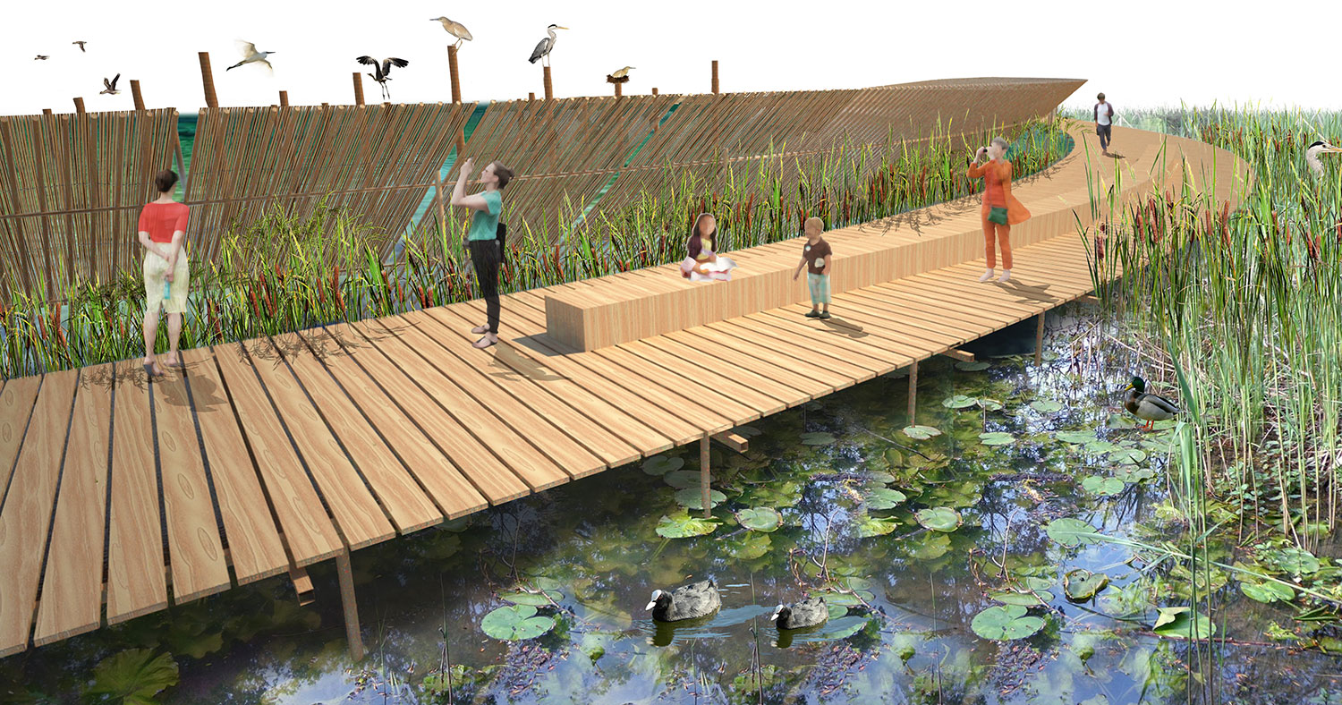 Parchi attrezzati e aree relax per il Lago di Fondi, la proposta di Bengala Landscape Architecture conquista la giuria