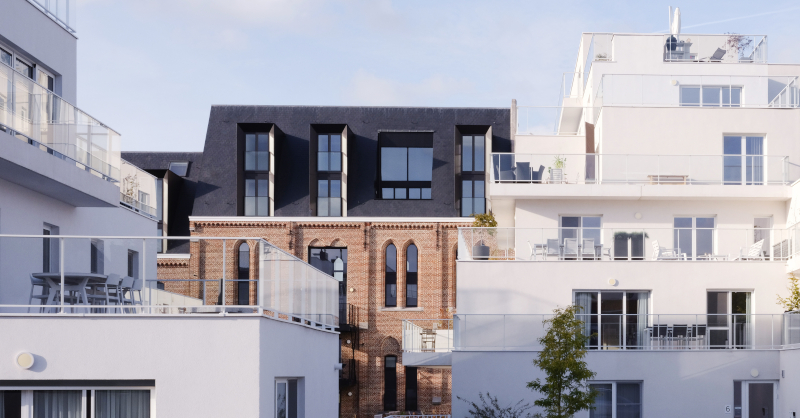 L'isolato rinasce dopo l'incendio: in Belgio il nuovo progetto residenziale di Farris Architects