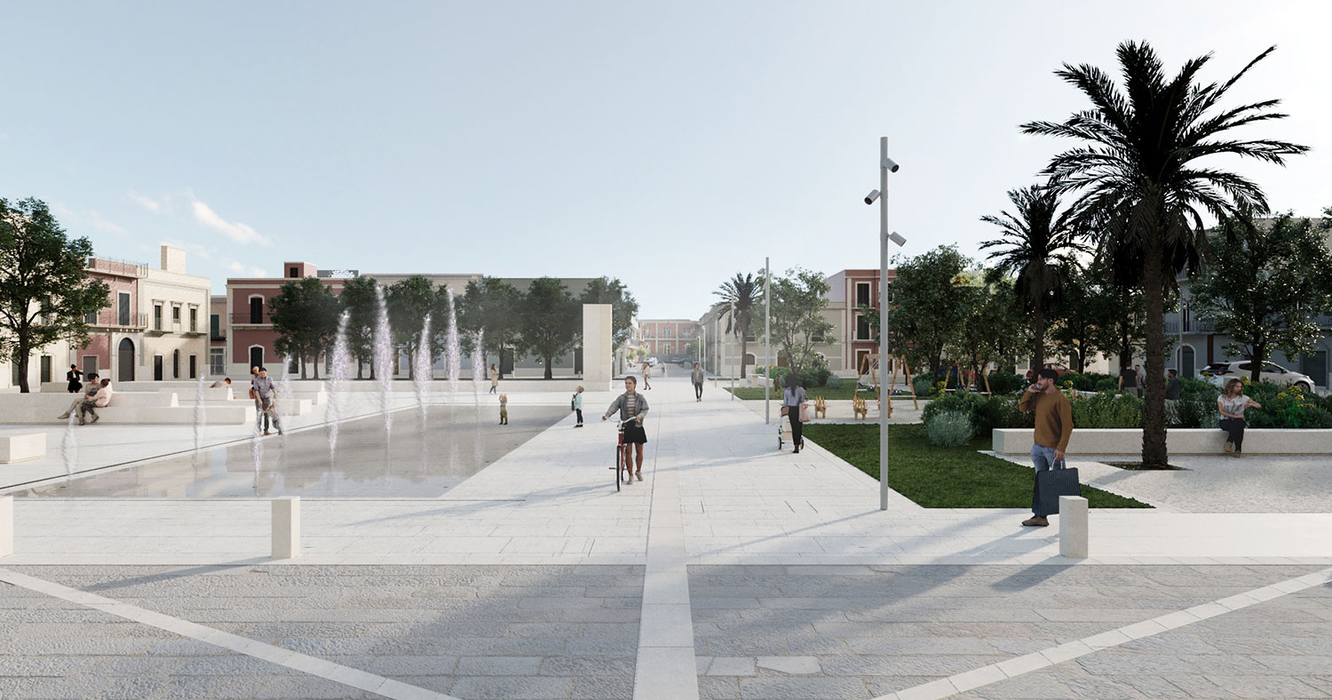 Nuova piazza a Noicattaro, vince il gruppo di OPPS + BOA con il progetto Endiadi
