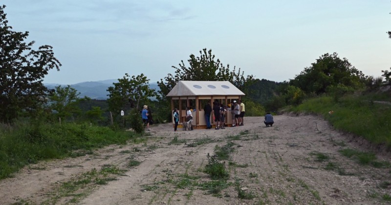 Modigliana (Fc), la piccola architettura per esploratori di Shigeru Ban costruita dagli studenti