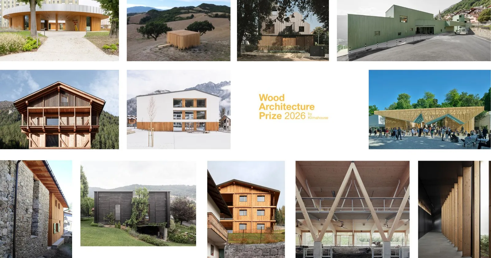 I 12 finalisti del Wood Architecture Prize by Klimahouse 2026: ecco chi sono