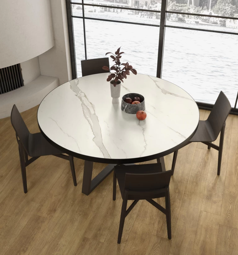 Atlas Plan e la nuova collezione Symposio in gres porcellanato: effetto marmo Calacatta Bellini