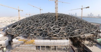 Terminada la estructura de la gran cubierta del Louvre Abu Dhabi - Jean Nouvel