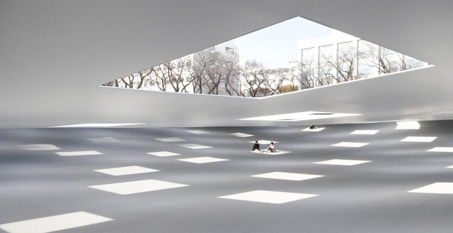 Japón: Plaza de Usos Múltiples, Instituto de Tecnología de Kanagawa - Junya Ishigami + Associates