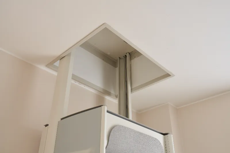 mini ascensore: dettaglio del foro