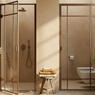Framebury il box doccia rustico moderno, interpretato in chiave contemporanea