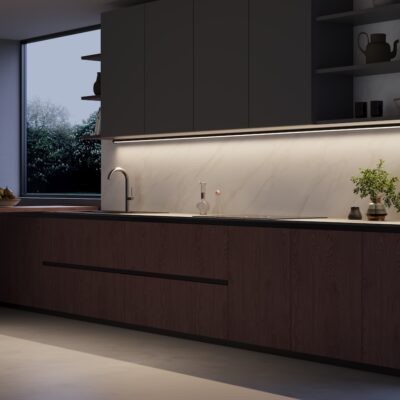 Illuminare il piano cucina con i LED di Domus Line